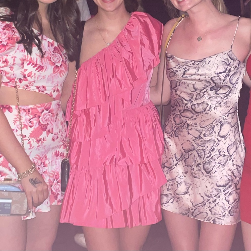 Endless Rose One-Shoulder Ruffled Mini Dress - Picture 6 of 6